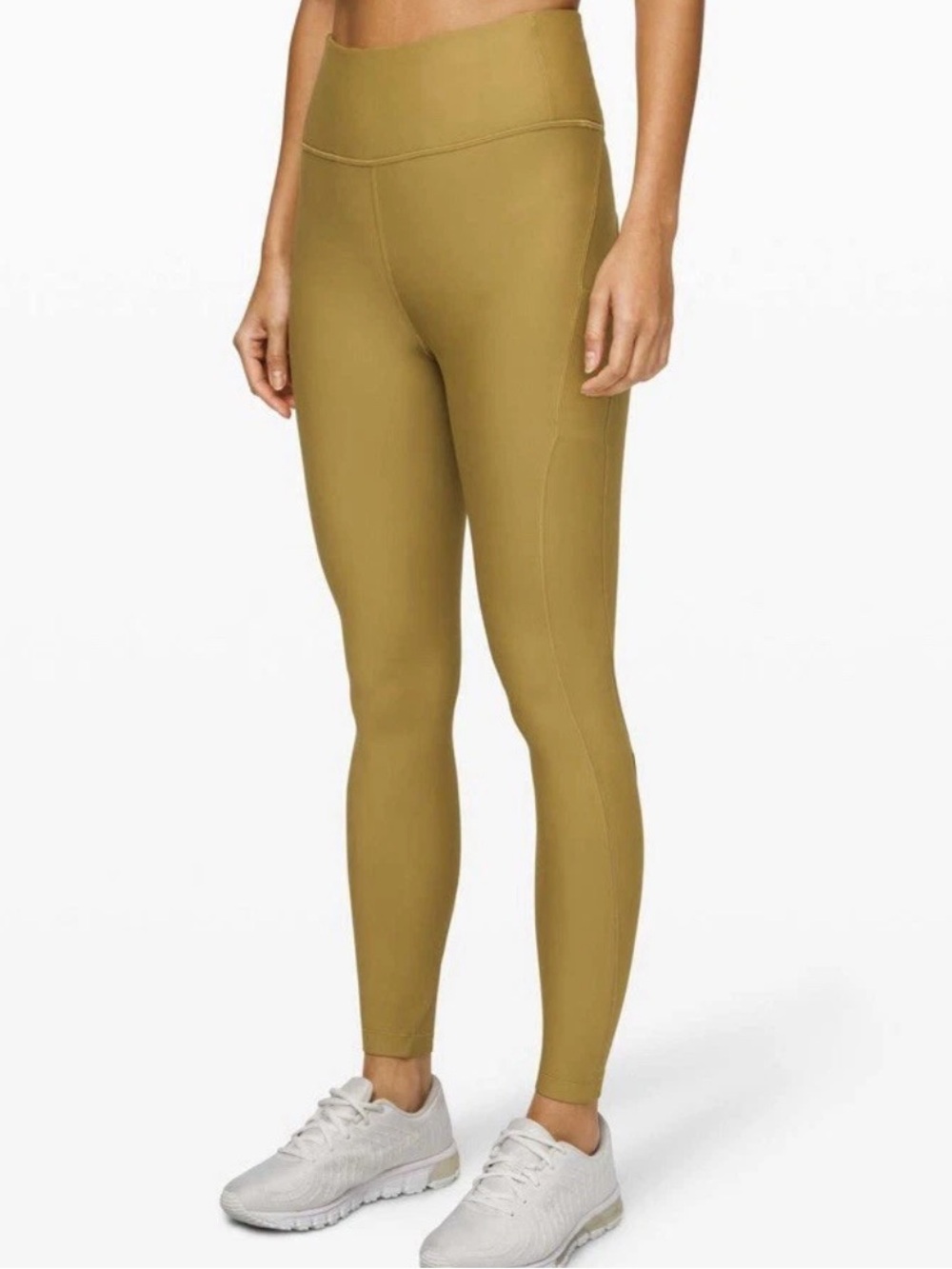 Lululemon Flurry Up Super High-Rise Tight 28" Size 4 Mustard Yoga Run Warm